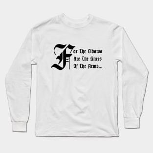 Funny Bible Quote T Black Text Long Sleeve T-Shirt